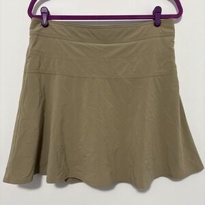 Athleta Women's‎ Everyday Skort Size 10 Khaki Athletic Tennis Golf Skirt Preppy